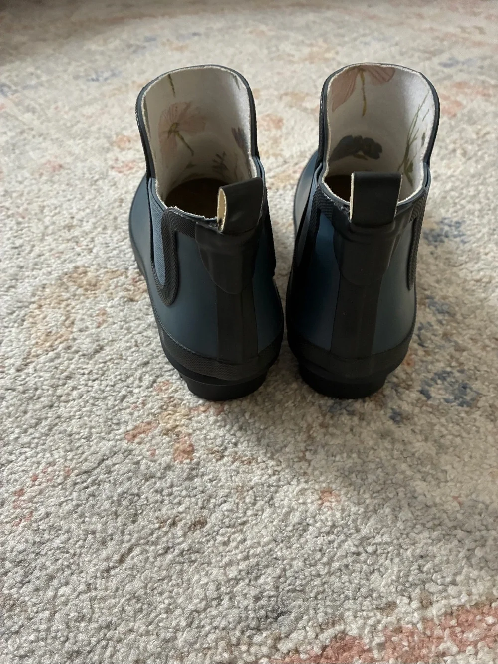 Smith & Hawken Waterproof Chelsea Rain Boots Blue -Size 8